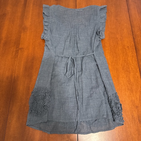 Blue Bird Ruffled Blue Tank Top - Picture 4 of 5